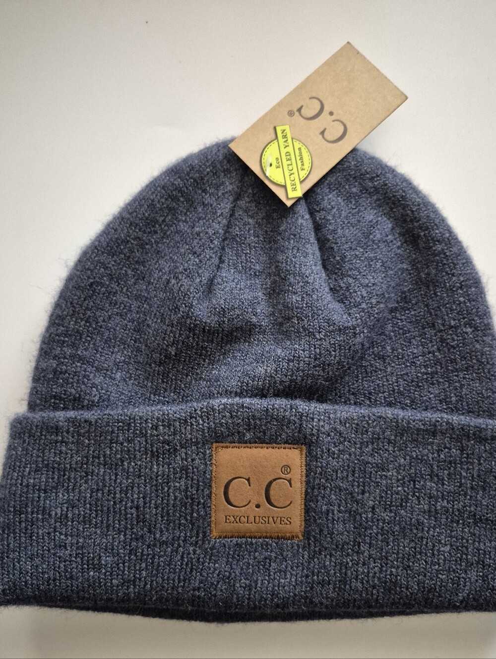 Men's Navy Knit Beanie Cc Exclusives